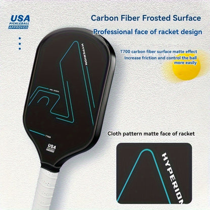 High-Quality Lightweight T700 Carbon Fiber Pickleball Paddle with Fine Grain Matte Surface for Strong Spin Control, Available in Multiple Colors - Ideal for Beginners and Advanced Players