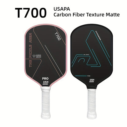 High-Quality Lightweight T700 Carbon Fiber Pickleball Paddle with Fine Grain Matte Surface for Strong Spin Control, Available in Multiple Colors - Ideal for Beginners and Advanced Players
